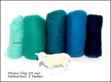 100g Pck. Merino, Ton in Ton Grün